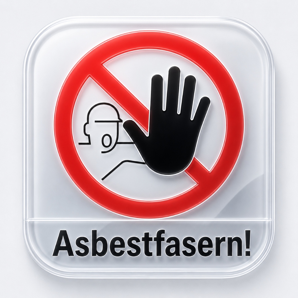 Asbest Warnung